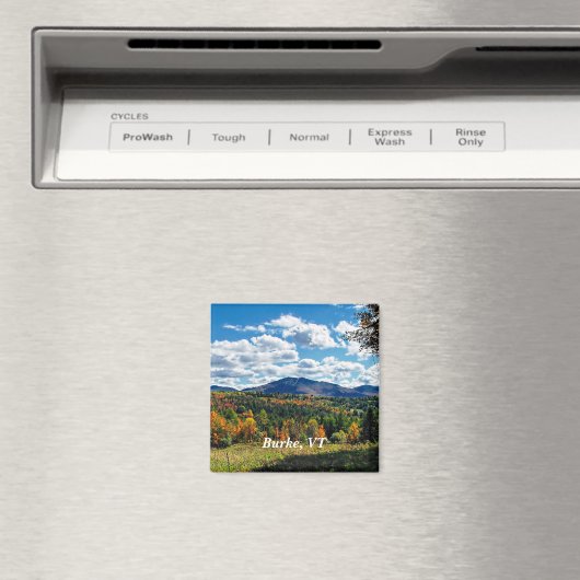 Burke, Vermont, schöner Herbst, Magnet (In Situ (Geschirrspüler))