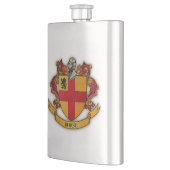 Burke-Wappenflasche Flachmann (Links)