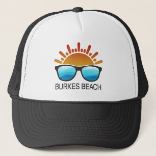 Burkes Beach South Carolina Sonnenbrillen Truckerkappe