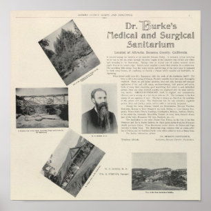 Burkes Sanitarium, Kalifornien Poster