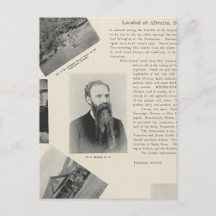 Burkes Sanitarium, Kalifornien Postkarte