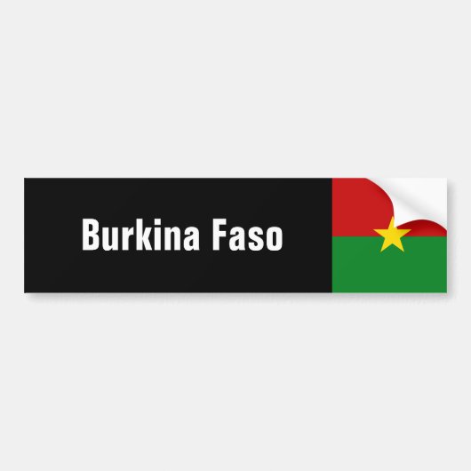 Burkina Faso Autoaufkleber (Vorne)