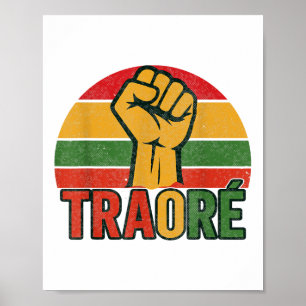 Burkina Faso - Bravo Kapitän Ibrahim Traoré _ Thom Poster