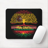 Burkina Faso Burkinabe Spanisch Tree Roots Mousepad (Mit Mouse)