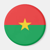 Burkina Faso Fahnenmagnet Magnet (Vorne)
