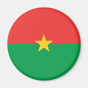 Burkina Faso Fischaugen-Flagge-Magnet Magnet