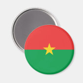 Burkina Faso Fisheye Flag Magnet (Vorderseite/Rückseite)