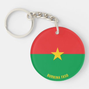 Burkina Faso Flag Charming Patriotic Schlüsselanhänger