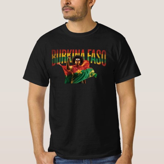 Burkina Faso Flag Design - Eine tolle Möglichkeit, T-Shirt (Vorderseite)