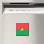 Burkina Faso Flag Magnet (In Situ (Geschirrspüler))