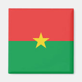 Burkina Faso Flag Magnet (Vorne)