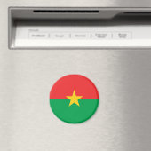 Burkina Faso Flag Magnet (In Situ (Geschirrspüler))