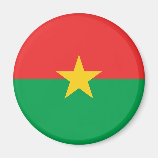 Burkina Faso Flag Magnet (Vorne)