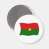 Burkina Faso Flag Magnet (Vorderseite/Rückseite)