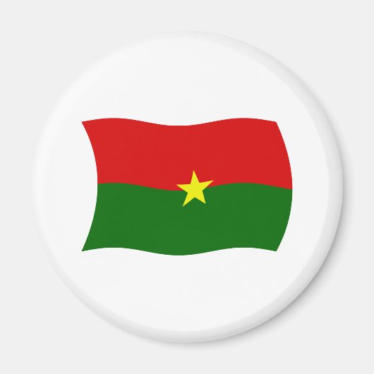 Burkina Faso Flag Magnet (Vorne)