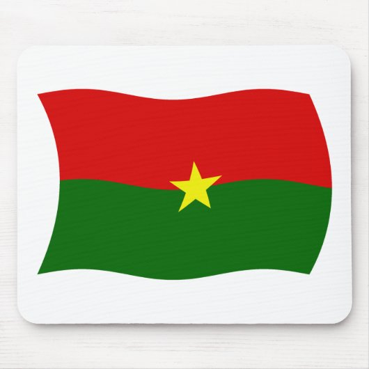 Burkina Faso Flag Mauspad (Vorne)