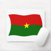 Burkina Faso Flag Mousepad (Mit Mouse)