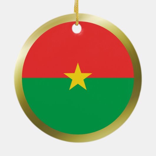 Burkina Faso Flag Ornament (Hinten)