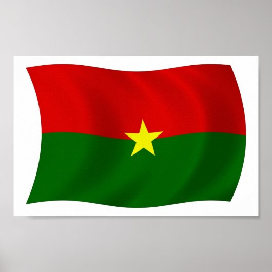 Burkina Faso Flag Poster drucken (Vorne)