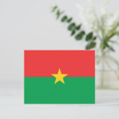 Burkina Faso Flag Postkarte (Stehend Vorderseite)
