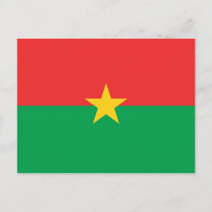 Burkina Faso Flag Postkarte
