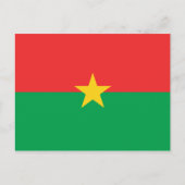 Burkina Faso Flag Postkarte (Vorderseite)