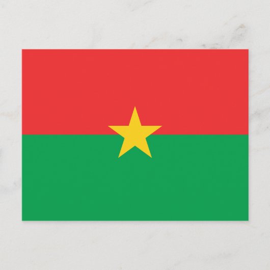 Burkina Faso Flag Postkarte (Vorderseite)