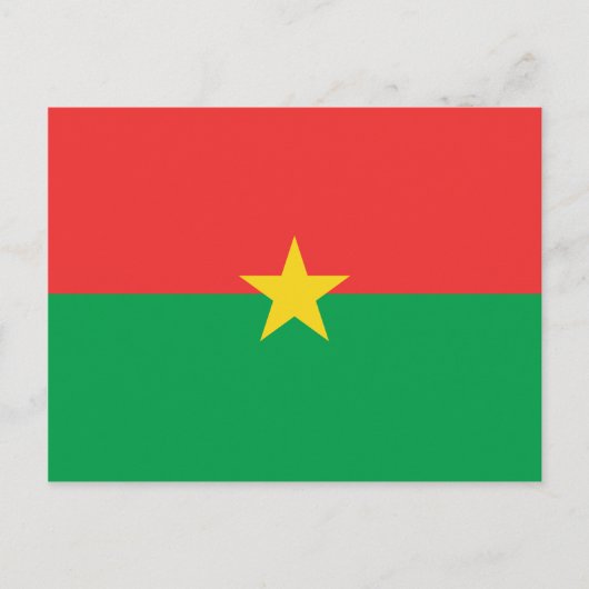Burkina Faso Flag Postkarte (Vorderseite)