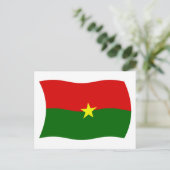 Burkina Faso Flag Postkarte (Stehend Vorderseite)