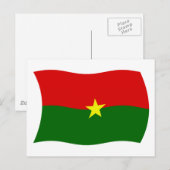 Burkina Faso Flag Postkarte (Vorne/Hinten)