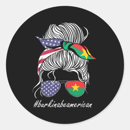 Burkina Faso Flag Runder Aufkleber (Vorderseite)