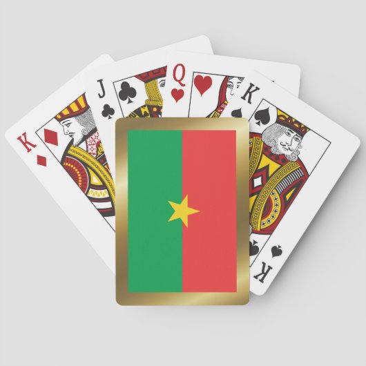 Burkina Faso Flag Spielkarten (Rückseite)