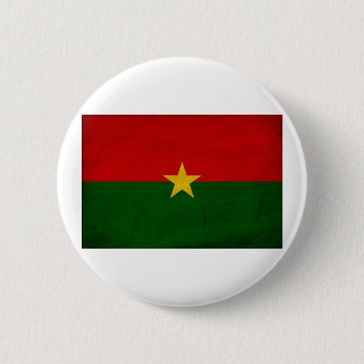 Burkina Faso Flagge Button (Vorderseite)