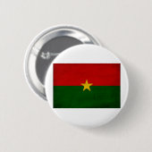Burkina Faso Flagge Button (Vorne & Hinten)