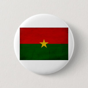 Burkina Faso Flagge Button