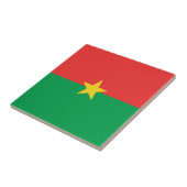 Burkina Faso Flagge Keramikfliese (Seite)