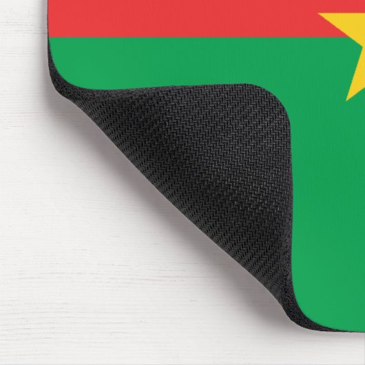 Burkina Faso Flagge Mousepad (Ecke)