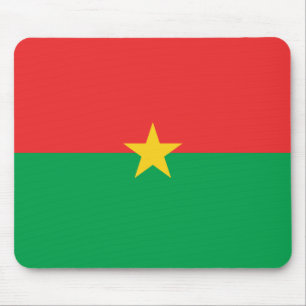 Burkina Faso Flagge Mousepad