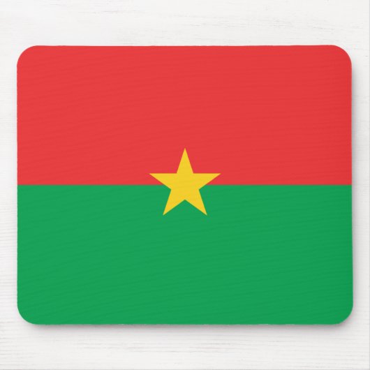Burkina Faso Flagge Mousepad (Vorne)