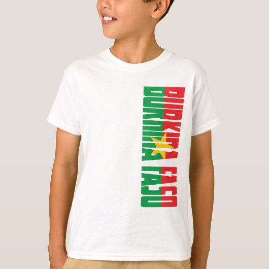 Burkina Faso Flagge T-Shirt (Vorderseite)
