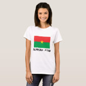 Burkina Faso Flagge T-Shirt (Vorne ganz)
