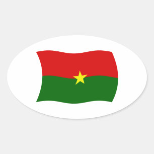 Burkina Faso Flaggen Aufkleber