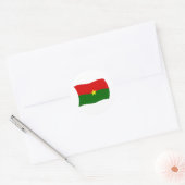 Burkina Faso Flaggenaufkleber Runder Aufkleber (Umschlag)
