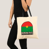 Burkina Faso FlaggenEmblem gestört Vintag Tragetasche (Vorderseite (Produkt))