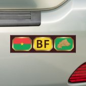 Burkina Faso Flaggenplan Autoaufkleber (Auf Auto)