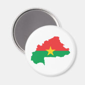 Burkina Faso Flaggenplan BF Magnet (Vorderseite/Rückseite)