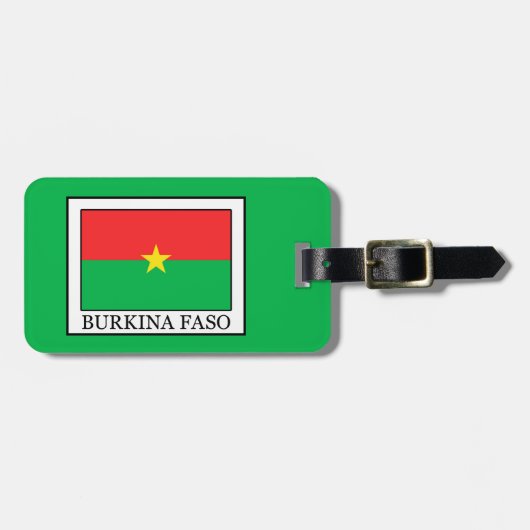 Burkina Faso Gepäckanhänger (Vorderseite horizontal)