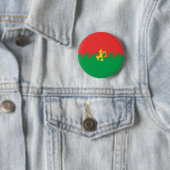 Burkina Faso Gnarly Flagge Button (Beispiel)