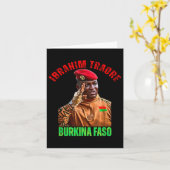 Burkina Faso - Ibrahim Traoré Thomas Sankara Karte (Gelbe Blume)