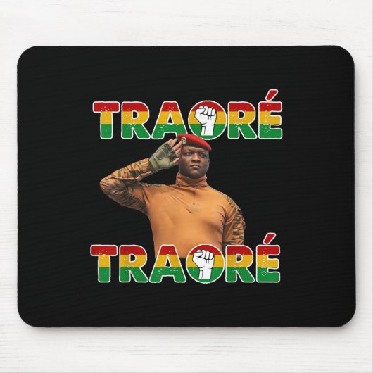 Burkina Faso - Ibrahim Traoré _ Thomas Sankara Mousepad (Vorne)